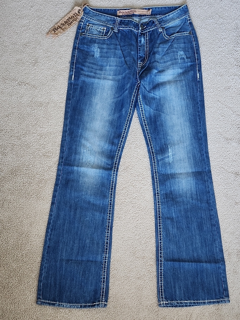 Rock & Roll Cowboy Jeans - Medium Blue